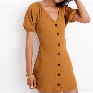 Madewell Texture & Thread Button Front Dress